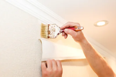 Pose de papier peint à Vieux-Pont — revêtements muraux et toiles de verre